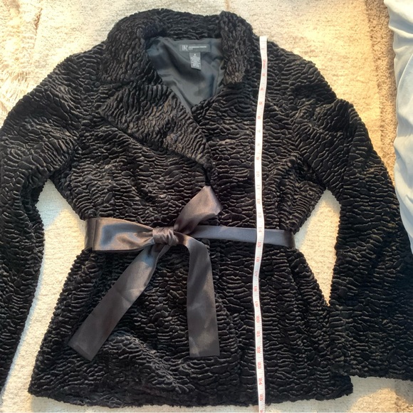 INC Black Petite Button Up Coat - Picture 6 of 9